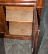 An early Colonial Australian cedar bookcase with fine flame panel doors, full turned columns and astragal glazed doors, huon pine secondary timbers, Tasmanian origin, circa 1830-1840, 205cm high, 102cm wide, 46cm deep - 13