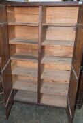 A folk art cabinet made from packing crates, late 19th early 20th century, 170cm high, 105cm wide, 41cm deep - 3