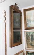 "DIRECTORY" lobby notice board cabinet, copper and brass decorated with gumnuts and leaves, early 20th century, manufactured by "Gill", 140cm high x 69cm wide x 8cm deep - 3