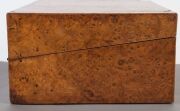 An antique Australian writing box, burl musk and cedar, Tasmanian origin, 19th century, 15cm high, 35.5cm wide, 26.5cm deep - 4