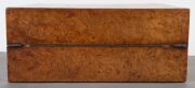 An antique Australian writing box, burl musk and cedar, Tasmanian origin, 19th century, 15cm high, 35.5cm wide, 26.5cm deep - 5