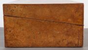 An antique Australian writing box, burl musk and cedar, Tasmanian origin, 19th century, 15cm high, 35.5cm wide, 26.5cm deep - 6