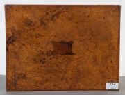 An antique Australian writing box, burl musk and cedar, Tasmanian origin, 19th century, 15cm high, 35.5cm wide, 26.5cm deep - 7