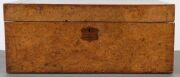 An antique Australian writing box, burl musk and cedar, Tasmanian origin, 19th century, 15cm high, 35.5cm wide, 26.5cm deep - 8
