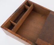 An antique Australian writing box, burl musk and cedar, Tasmanian origin, 19th century, 15cm high, 35.5cm wide, 26.5cm deep - 14