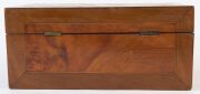 An antique box with starburst top, various timbers including casuarina beefwood, musk, mottled kauri, cedar, ebony, acacia and marri, 19th century, 12.5cm high, 28cm wide, 17.5cm deep - 5