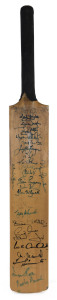 AUSTRALIA in PAKISTAN 1994: Craig McDermott's souvenir full-sized bat signed by the Australian touring party and the Pakistan team; with a total of 27 signatures including Mark Taylor, Steve Waugh, Mark Waugh, Shane Warne and Craig McDermott. With photo CoA signed by McDermott.Provenance: The Craig McDermott Collection, Charles Leski Auctions, August 2001.