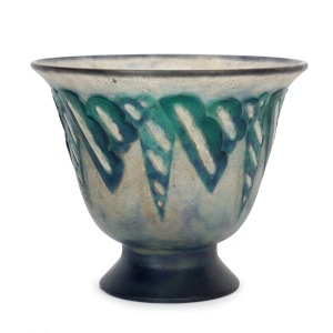 GABRIEL ARGY-ROUSSEAU French Art Deco p&acirc;te de verre vase, circa 1920s, signed "G. ARGY-ROUSSEAU", 12.5cm high, 15cm diameter