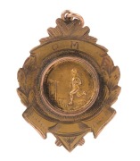 QUEENSLAND RUGBY UNION: 9ct gold pendant badge awarded to S.B.F.C. (South Brisbane Football Club?) for winning 1920 Premiership.