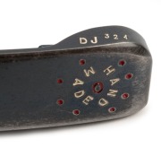 DEAN JONES - VICTORIA & AUSTRALIA: Jones's custom crafted flow neck golf carbon-steel putter by T.P. Mills Co (USA), stamped 'DJ 324' on the back of the putter head, length 89cm, comes with TP Mills 'Custom' putter cover; condition almost as new. This mo - 4