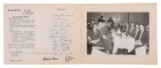 GRAHAM MCKENZIE&nbsp;COLLECTION - 1962-63 ASHES SERIES: Pre-Sydney 5th Test&nbsp;Match&nbsp;Dinner, being a commemorative folder produced by the Chevron-Hilton Hotel (Sydney) containing a photograph showing the full Australian team seated and ready to dine, with autogra
