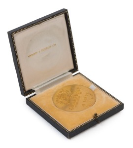 GRAHAM MCKENZIE COLLECTION - 1967 ROTHMAN'S WORLD CUP: Gold Medal presented to Graham McKenzie as a member of the victorious Rest of the World Team who defeated both England and Pakistan in the Tri-Nation 50-over Series; 80gr of 18ct gold, with presentation box.The Rest of the World Team, led by Gary Sobers, featuring a host of South African & West Indies star players, easily won the 3-match 50 over Tournament against England & Pakistan held at Lord's