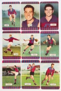 COLES 1954-55 - FITZROY: group of cards comprising 1954 Series 1 (4), 1954 Series 2 (3) and 1955 Series 3 (2); corner mount impressions, few edge scuffs, overall G/VG. (11).