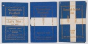 NUMURKAH F.C. (Goulburn Valley Football Association 1888-1930): 1928 & 1929 Member's Season Tickets, plus a 1929 Lady's Ticket each, with Fixture List; G/VG condition. (3)