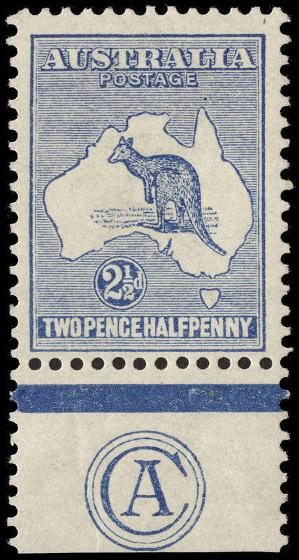 2½d Light Bluish-Indigo (Plate 2), CA Monogram single; superb MLH. BW:9(2)zc - $1750.