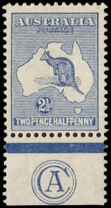 2&frac12;d Light Bluish-Indigo (Plate 2), CA Monogram single; superb MLH. BW:9(2)zc - $1750.