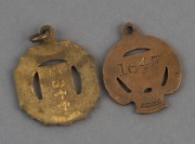 MELBOURNE CRICKET CLUB: 1928-29 & 1932-33 membership badges both made by Bentley;&nbsp;the latter in very fine condition. (2) - 2