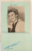 1956 MELBOURNE OLYMPICS: autograph book containing numerous signatures of competitors at 1956 Melbourne Olympics including Australians: BETTY CUTHBERT (bold autograph, Golds 100m, 200m & 400m Relay), KEVIN GOSPER (Silver 400m Relay),&nbsp;Dick Garrard&nbsp;(Silver,