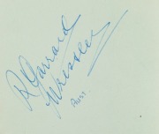 1956 MELBOURNE OLYMPICS: autograph book containing numerous signatures of competitors at 1956 Melbourne Olympics including Australians: BETTY CUTHBERT (bold autograph, Golds 100m, 200m & 400m Relay), KEVIN GOSPER (Silver 400m Relay),&nbsp;Dick Garrard&nbsp;(Silver, - 2
