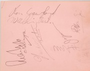 1956 MELBOURNE OLYMPICS: well-filled autograph book with lots of signatures of Melbourne Olympics competitors&nbsp;including Australians: JOHN LANDY (Bronze 1500m, awarded 'Finest Sporting Moment of the Century' in 1999 for assisting a fallen Ron Clarke in a 1 - 3