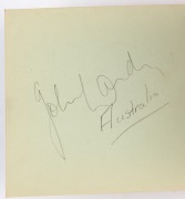 1956 MELBOURNE OLYMPICS: well-filled autograph book with lots of signatures of Melbourne Olympics competitors&nbsp;including Australians: JOHN LANDY (Bronze 1500m, awarded 'Finest Sporting Moment of the Century' in 1999 for assisting a fallen Ron Clarke in a 1 - 4