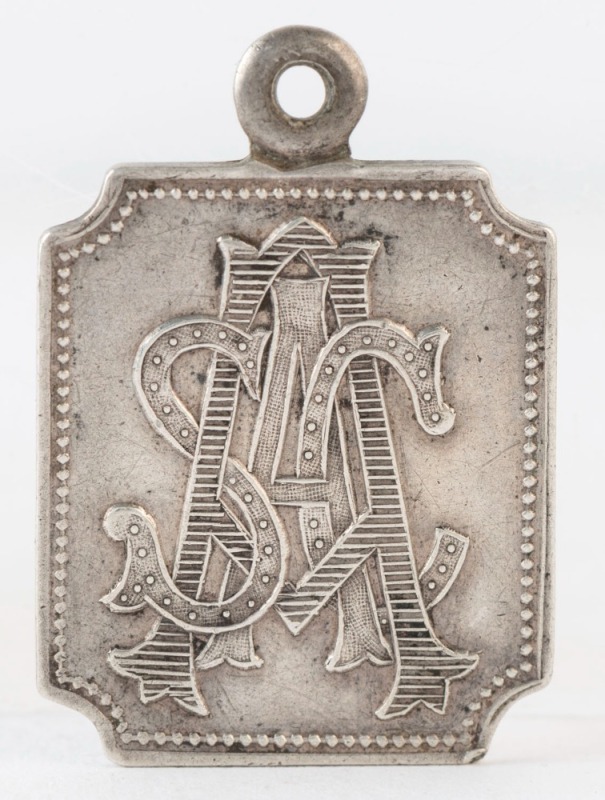 SOUTH AUSTRALIAN CRICKET ASSOCIATION (SACA): 1902-03 Membership fob for "Full Member 218".