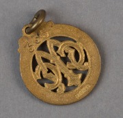 MELBOURNE CRICKET CLUB: 1903-04 membership fob (#335) made by Stokes.  - 2