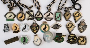 PORT ADELAIDE FOOTBALL CLUB 1958 - 2008 collection of badges, fobs and pins, (23 different).