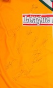 LEGENDS OF LEAGUE: signed football guernsey&nbsp;with 26 player signatures including Australians&nbsp;Mal Meninga, Steve Walters, Paul Sironen, Steve Ella, Brett Kenny & Stuart Raper; some soiling, c. mid 1990s. - 4