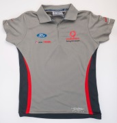 FORD/VODAPHONE V8 SUPERCARS: size 16 polo shirt, signed on reverse by Craig Lowndes & Jamie Whincup. - 3