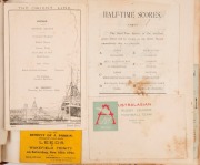 NORM POTTER - PERSONAL SCRAPBOOK FOR 1921-22 KANGAROO TOUR OF GREAT BRITAIN:  with several signed items including Rochdale Hornets Reception invitation for Nov.12 with Australian team signatures including Charles Fraser (Capt.), Cec Blinkhorn, Reg Latta & - 3