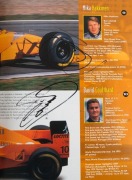 LITERATURE - OFFICIAL&nbsp;PROGRAMMES: with 1997 F1 Melbourne official programme with 7 signatures (on relevant pages) including Sir Jackie Stewart, Alain Prost, Mika Hakkinen & Ron Dennis; others for&nbsp;Australian 1978 Australian Grand Prix 'Golden Jubilee', plu - 2