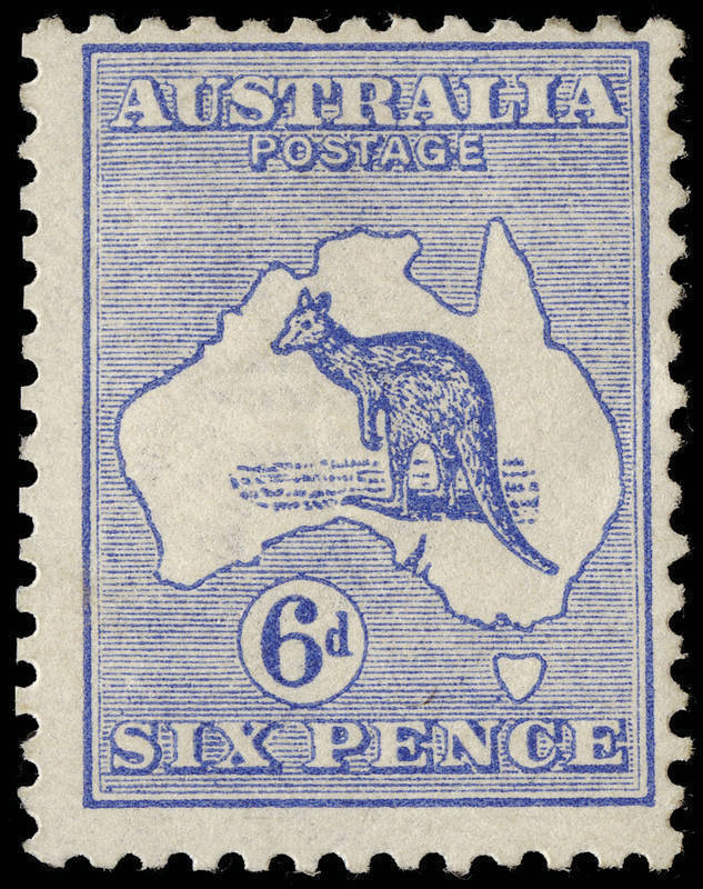 6d Ultramarine, Watermark Inverted. A fine and fresh Mint single. BW:17a - $4000.