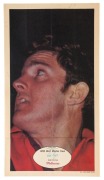 1971 SCANLENS 'FOOTBALLERS' POSTER - MELBOURNE: Rod Payne, poster #6 [1/24]. Rare.