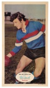 1971 SCANLENS 'FOOTBALLERS' POSTER - FOOTSCRAY: Charlie Pagnoccolo, poster #11 [1/24]. Rare.