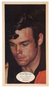1971 SCANLENS 'FOOTBALLERS' POSTER - RICHMOND: Francis Bourke, poster #13 [1/24]. Rare.