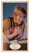 1971 SCANLENS 'FOOTBALLERS' POSTER - HAWTHORN: Peter Crimmins, poster #24 [1/24]. Rare.