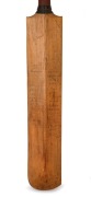 1921 AUSTRALIA V ENGLAND ASHES TOUR: Gunn & Moore 'Autograph Regal' used cricket bat, signed in the ownership position, by English test cricketer Henry Makepeace, autographed on reverse by 11 members of the Australian Ashes Team including Warren Bardsley, - 3