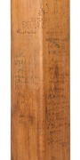 1921 AUSTRALIA V ENGLAND ASHES TOUR: Gunn & Moore 'Autograph Regal' used cricket bat, signed in the ownership position, by English test cricketer Henry Makepeace, autographed on reverse by 11 members of the Australian Ashes Team including Warren Bardsley, - 4