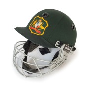 SHANE WARNE (1969-2022) -1993 ASHES SERIES AUSTRALIAN TEAM BATTING HELMET: Worn during Warne's first Ashes tour of England where he became the leading wicket taker for the six-Test series with 34 wickets. It was in this series, on the 2nd Day of the First - 2