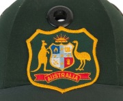 SHANE WARNE (1969-2022) -1993 ASHES SERIES AUSTRALIAN TEAM BATTING HELMET: Worn during Warne's first Ashes tour of England where he became the leading wicket taker for the six-Test series with 34 wickets. It was in this series, on the 2nd Day of the First - 3