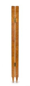 GRAHAM MCKENZIE COLLECTION - 1964-1970 SIGNED CRICKET STUMP: split and hinged cricket stump with signatures of six international cricket teams of the period comprising 1964 Australian Ashes Team touring England, 1967-68 Indian Cricket Team touring Australia, 1968-69 West Indies Team touring Australia, 1970 New Zealand Cricket Team, 1970 Australian (2nd XI) Team touring New Zealand and 1971-72 World XI in Australia; signatures noted include Australians Graham McKenzie,