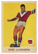 SCANLENS 1964 (SECOND SERIES): Card #17 Bob Landers, Eastern Suburbs Roosters [1/33]; VG.