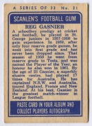 SCANLENS 1964 (SECOND SERIES): Card #21 Reg Gasnier, St George Dragons [1/33]; G/VG. - 2