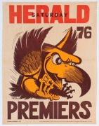 HAWTHORN: 1976 original WEG Premiership posters, (4). Very good appearance but all with minor faults. Each 66.5 x 50cm. - 2