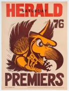 HAWTHORN: 1976 original WEG Premiership posters, (4). Very good appearance but all with minor faults. Each 66.5 x 50cm. - 4