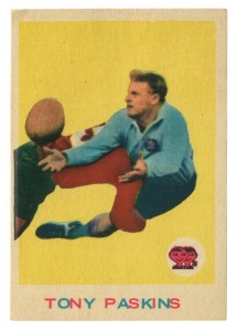 SCANLENS 1964 (SECOND SERIES): Card #5 Tony Paskins, Manly Sea Eagles  [1/33]; VG.