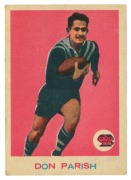 SCANLENS 1964 (SECOND SERIES): Card #28 Don Parish, Western Suburbs Magpies [1/33]; G/VG.