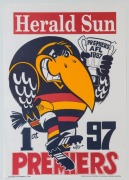 WEG POSTERS: laminated WEG posters&nbsp;for West Coast Eagles 1992 & 1994, Essendon 1993 & Carlton 1995;