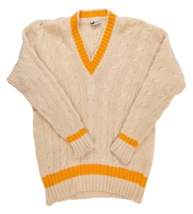 GRAHAM MCKENZIE COLLECTION - 1977-1979 WORLD SERIES CRICKET: Graham McKenzie's World Series cricket long-sleeve woollen jumper, size XL. In very good condition.